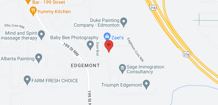 map of 313 Edgemont Rd NW